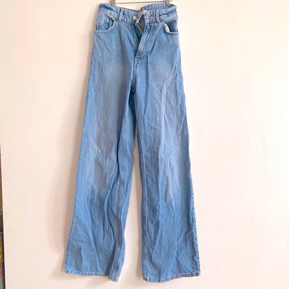 Zara high-waisted blue jeans - Picture 2 of 3